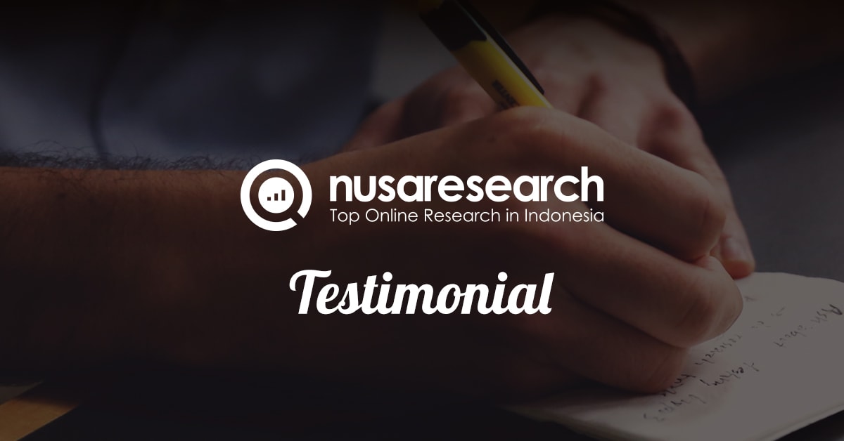 Nusaresearch Testimonial dan Bukti Hadiah Nusaresearch Testimonial dan Bukti Hadiah